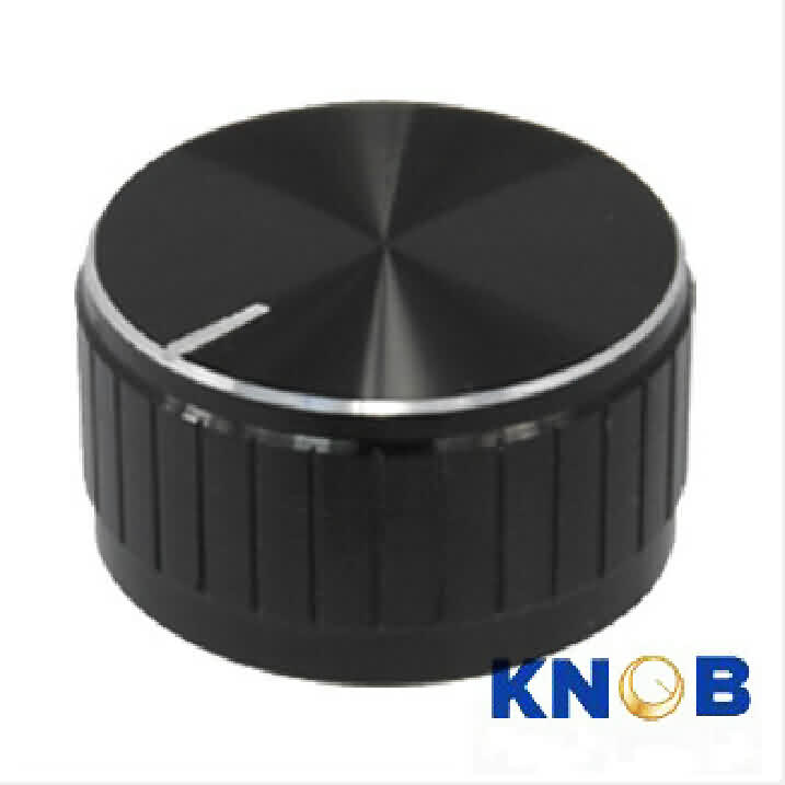 Poly-Aluminum Snap-in Rotary Knob - OD: 32mm / H: 17mm
