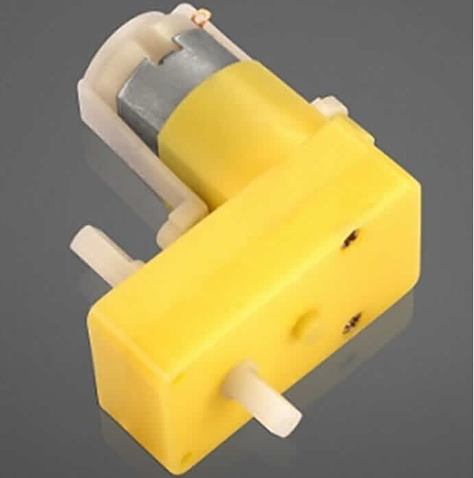 Plastic Gear Motor - Double Output Shafts - Right Angle
