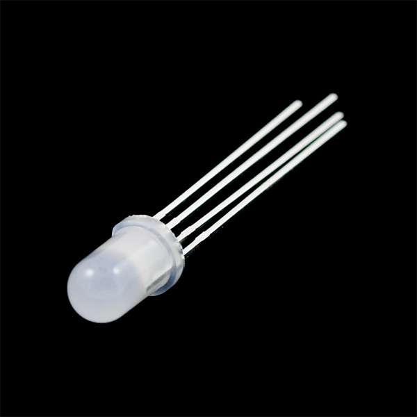 Multi-color LED with Diffused White Lens - Common Anode - 5 / 8 / 10mm