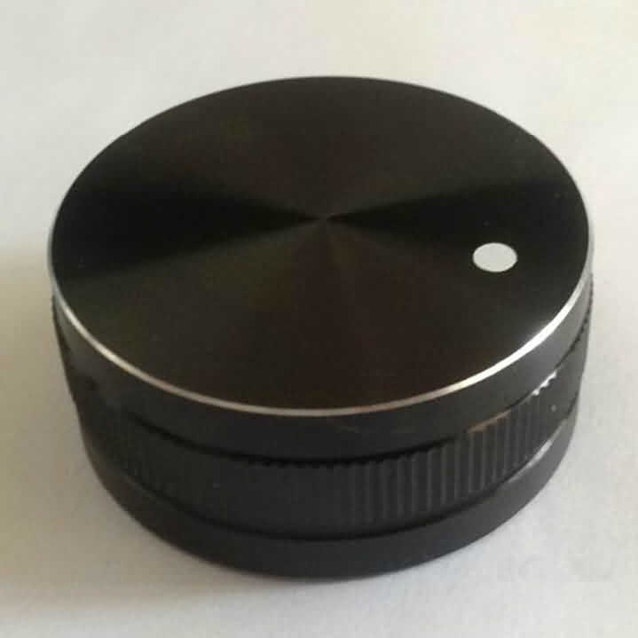 Poly-Aluminum Snap-in Rotary Knob - OD: 40mm / H: 17mm