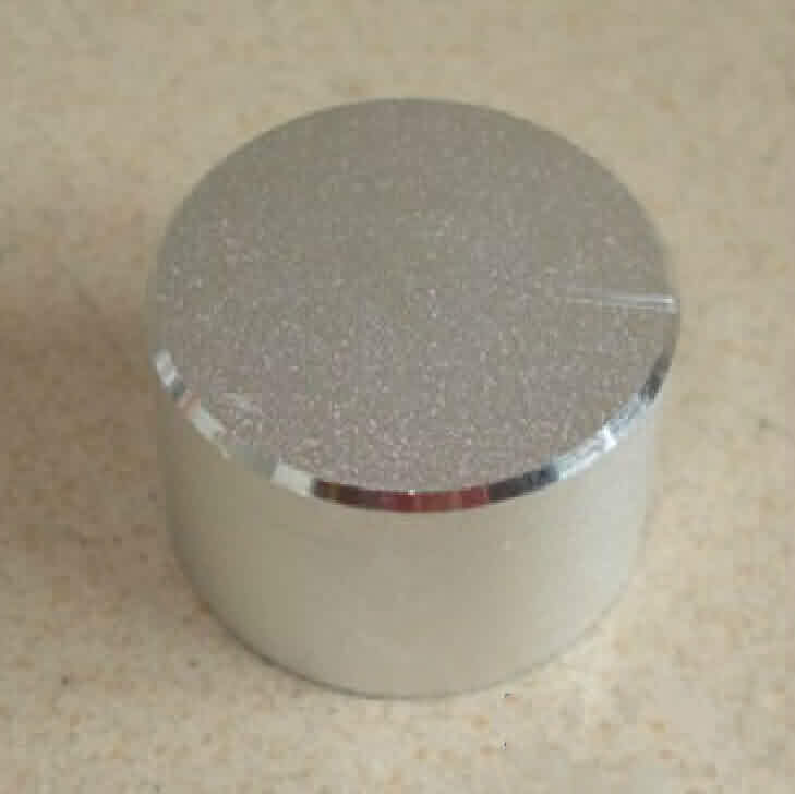 Poly-Aluminum Snap-in Rotary Knob - OD: 25mm / H: 17mm