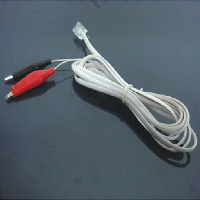 Test Lead with RJ11 Plug and Aligator Clamps