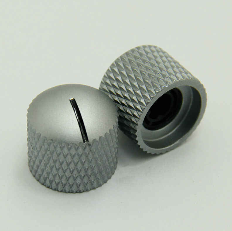 Knurled Aluminum Rotary Snap-in Control Knob - OD: 19mm / H: 18mm