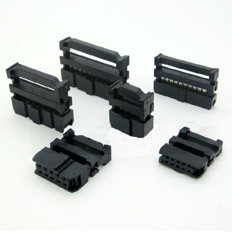 Female IDC Socket Set - Pitch: 2.54mm/Pin Count: 2*3~50