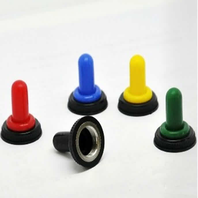 Silicon Rubber Waterproof Toggle Switch Cap - Inner Dia.: 12mm