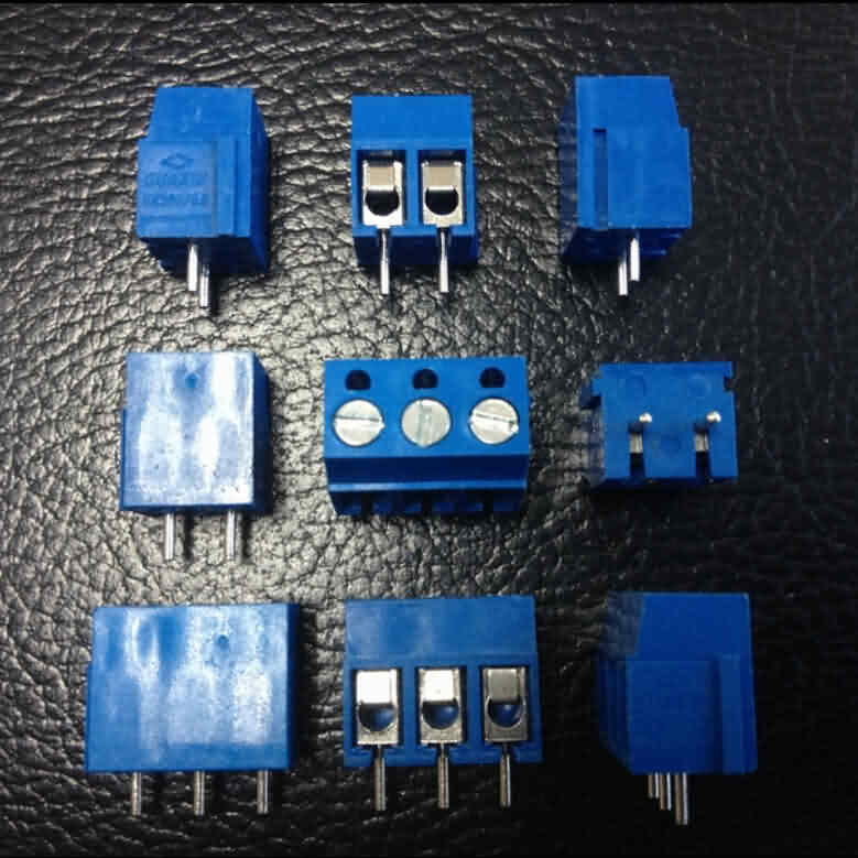 Screw PCB Terminal Blocks with Straight Pins / Pitch: 2.54mm
