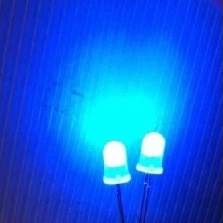 Diffused White - Blue LEDs - Flanged Semi Oval Top with 3/5/8/10mm