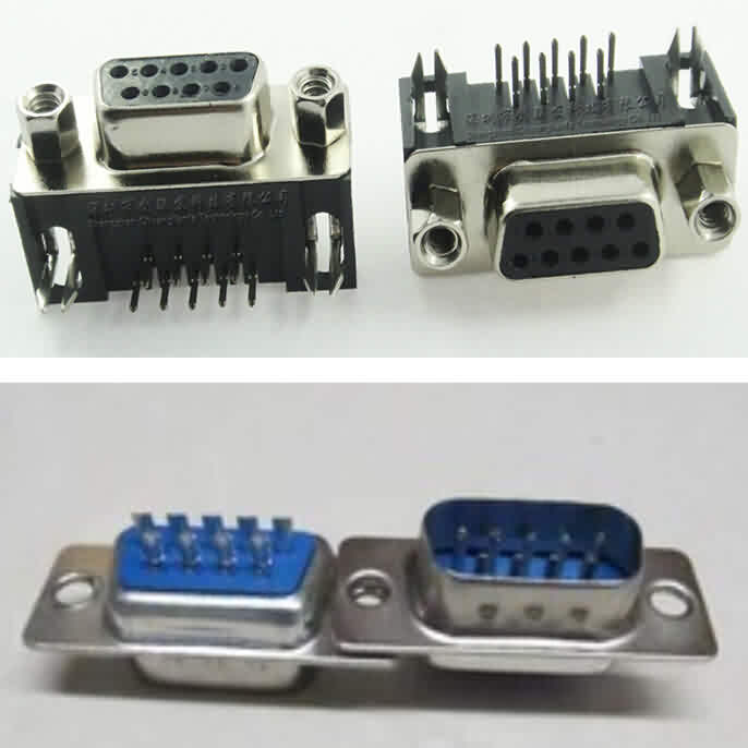 9-Pin RS232 Pin-out - Male / Female --Soldering Type