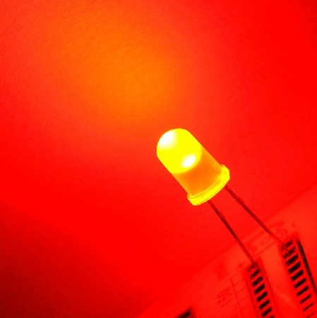 Diffused White - Red LEDs - Flanged Semi Oval Top with 3/5/8/10mm
