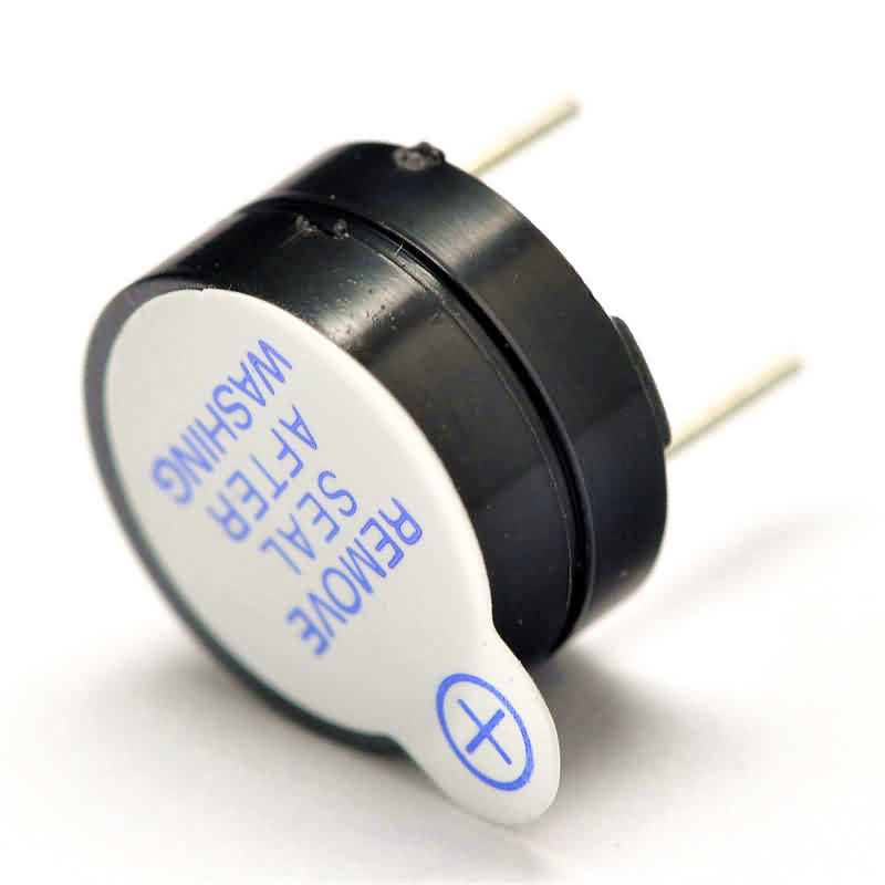 Through-hole Active Electro Magnetic Buzzer - Dia.: 12mm / H: 6.5mm