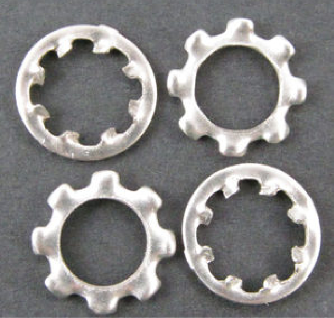 Stainless Lock Washers with Internal and External Teeth